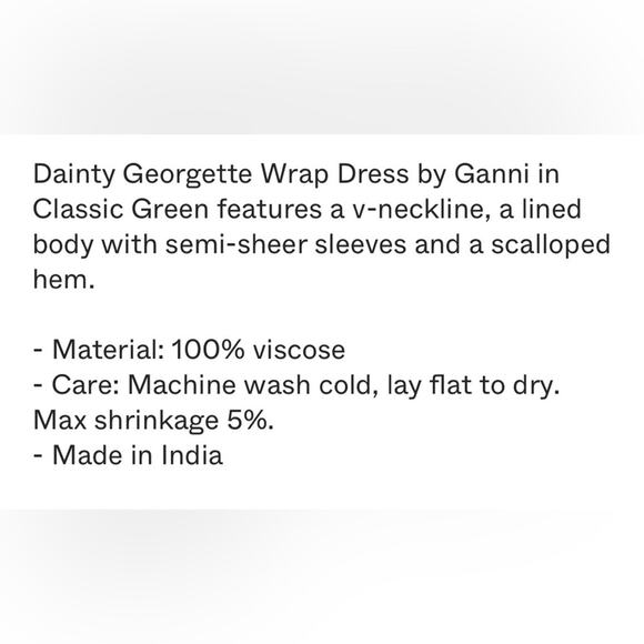 Ganni Dainty Georgette Polka Dot Wrap Dress - Picture 13 of 14